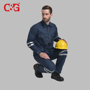 Combinaison de sécurité 2 pièces <span class=keywords><strong>Dupont</strong></span> Nomex, chemise et pantalon, vêtements de travail, vêtements résistants au feu, vente en gros - Product Image 4
