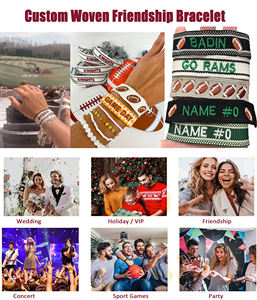 Pulsera <span class=keywords><strong>de</strong></span> Moda <span class=keywords><strong>de</strong></span> Verano con Bordado y Borlas <span class=keywords><strong>de</strong></span> Cuerda Trenzada para Playa y Mar, Estilo Sunkissed, para Mujer - Product Image 5