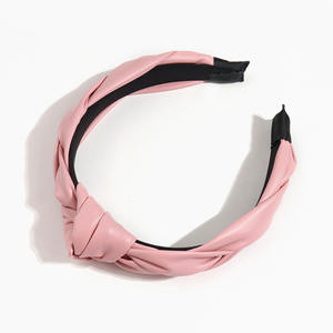 <span class=keywords><strong>2026</strong></span> हेडबैंड नया आया Pu चमड़े के हेयरबैंड गुलाबी रंग के नंदीदार हेयर बैंड कपड़े को महिलाओं के लिए - Product Image 5