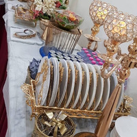 Plat de service rond en acier inoxydable de grande capacité pour hôtel, mariage, restaurant, buffet, chauffe-plats, vente de matériel de restauration
