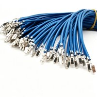 Harness Kabel Terminal Crimp Ujung Tunggal Kustom, Kabel Inti Tunggal Berisolasi PVC Biru dengan Terminal Crimp Spade untuk Peralatan Rumah Tangga