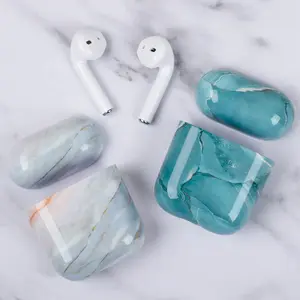 דפוס שיש מקרים עבור Airpods 1 2 3 אוזניות מקרה כיסוי טעינת תיבת מעטפת עבור AirPods פרו 2 אוויר תרמילים 1 מגן מחשב שרוול