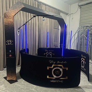 Cabina de Fotos FTL 360 con Cubierta de Vidrio, Cámara de Video Portátil Inalámbrica con Rotación Automática para Selfies, Control Remoto para Smartphones, Instantánea - Product Image 1