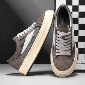 รองเท้าสเก็ตบอร์ดผู้ชายแบบตาข่ายระบายอากาศดีไซน์สีสันตัดกัน พื้นนุ่ม ใส่ได้หลากหลายสไตล์ ทันสมัย ขายดีประจำฤดูร้อนปี 2025 - Product Image 5