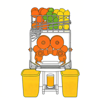 LingJing RVS Koude Pers Calamansi Citroen Sinaasappel Citrus Sap Commerciële Sapcentrifuge voor Restaurantgebruik