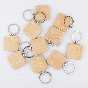 <b>Custom</b> Logo3 Day Sample Production Keychain <b>Key</b> Ring Tags Unfinished Keychains Rectangle Wood Blanks for <b>Key</b> Bag Pocket Travel - Product Image 6