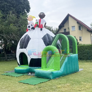 Château gonflable pour enfants, structure de jeux gonflable, toboggan gonflable, terrain de foot gonflable pour fêtes en plein air - Product Image 4