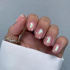 Vente en gros faux <span class=keywords><strong>ongles</strong></span> courts et réutilisables avec de la colle, couleur unie, gel souple, <span class=keywords><strong>bleu</strong></span> <span class=keywords><strong>marine</strong></span>, couleur unie, à coller sur les <span class=keywords><strong>ongles</strong></span> - Product Image 5