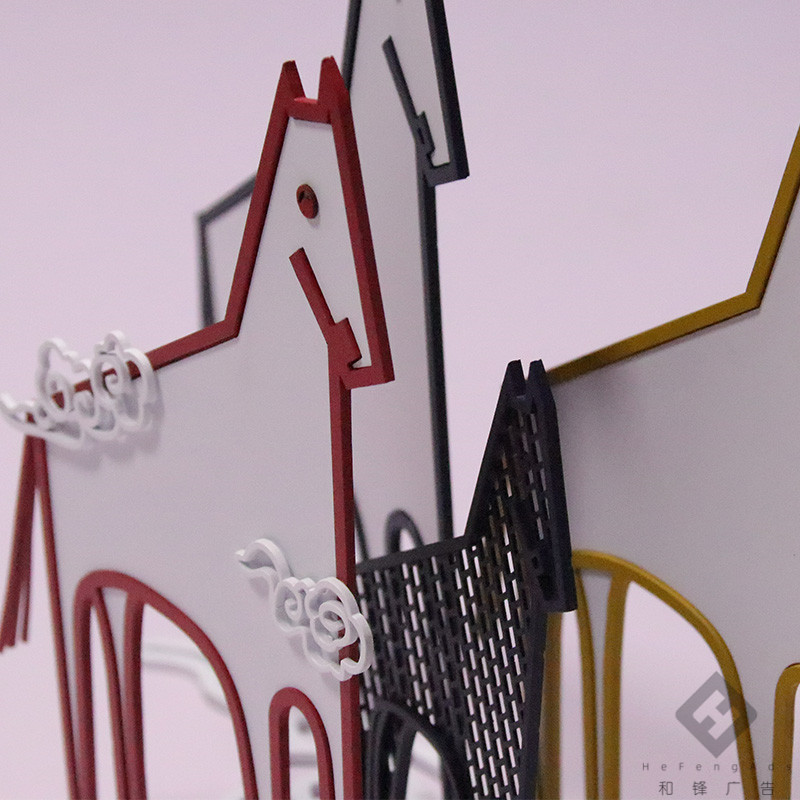 Лазерная резка пользовательских животных символ вывеска окрашенный металлический знак украшения знак