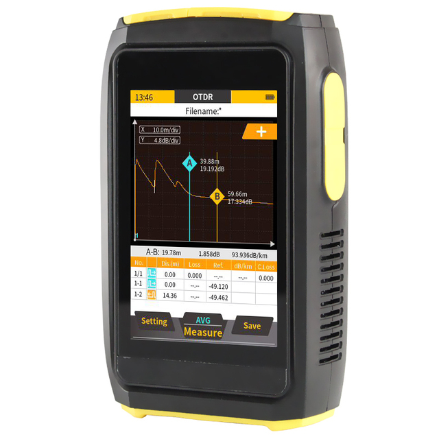 Mini Handheld OTDR Optical Time Domain Reflectometer Live Active Network Testing Fiber Optic Tester OFW Breakpoint Fault Locator