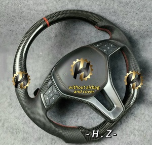 Volante Sportivo in Carbonio con LED HZ per <span class=keywords><strong>Mercedes</strong></span> <span class=keywords><strong>Benz</strong></span> <span class=keywords><strong>Classe</strong></span> C W204/W212/W218/W207/W172/W117/CLK/SLK/A35/A45/S63/C43/E53/E63 - Product Image 3