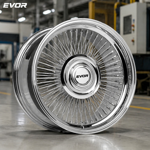 EVOR <span class=keywords><strong>Wheels</strong></span> Yeni Kademeli DÖVME dövme 22 inç Jantlar Krom - Product Image 5