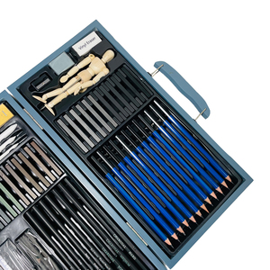 GF New Trends Art Supplies 60pcs Deluxe Artist <strong>Drawing</strong> Kit Wooden Sketching Pencil Art Set for Adults Teens Beginners Kids - Product Image 4