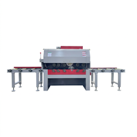 Scie à panneaux verticale à double broche et lames multiples, machine de découpe robuste pour le traitement du bois