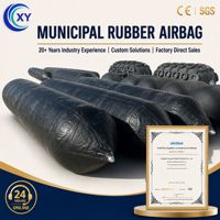Bouchon de tuyau gonflable pneumatique en caoutchouc pour moule de caniveau personnalisé, blocage d'eau pour la construction de pipelines, airbag