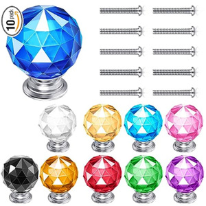 30 mm Breite modernes einfaches Kristallglas-Griff Topf Deckel Griff Teekanne Hardware Kleiderschrank Schubladenknöpfe - Product Image 1