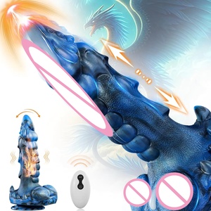Monster Dildo <b>Vibrator</b> 8-Frequency Telescopic Heating Silicone Shaped Penis Female Masturbator Adult <b>Remote</b> <b>Control</b> Sex Toy 100% - Product Image 2