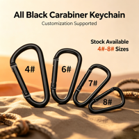 Étui pour écouteurs Bluetooth en alliage d'aluminium noir en forme de gourde en D, avec crochet et mini porte-clés