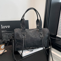 Sac fourre-tout simple à texture raffinée pour femme, nouvelle tendance personnalité hiver 2025, style occidental, sac à bandoulière décontracté