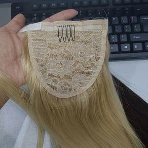 Extensiones de Cabello Humano Remy Virgen Brasileño en Cola de Caballo, Ondas de Agua y Ondas Corporales, con Clip Envolvente - Product Image 1