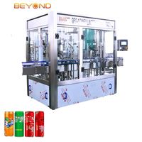 Ligne de production de boissons gazeuses, remplisseuse, sertisseuse, isobare, boissons gazeuses, emballage en aluminium