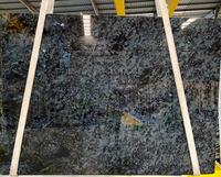 Granite bleu labradorite naturel, granite bleu lemuriaque, granit bleu foncé, granit émeraude, granit perlé