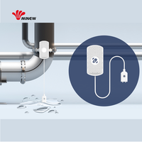 Sensor de Detección de Fugas de Agua Subterránea en Tiempo Real IIoT, Sensor Inalámbrico de Fugas de Agua con Bluetooth 5.0 para Interiores