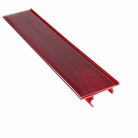 Moulage d'étiquettes de prix en PVC personnalisé Porte-billets Porte-étiquette encliquetable en plastique Moulage d'étiquettes de prix Porte-billets pour produits laitiers de supermarché