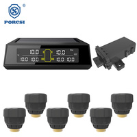 Système de surveillance de pression des pneus (TPMS) solaire populaire avec détection et alerte en temps réel, capteurs externes pour camions et minibus à 4/6 roues