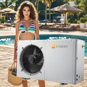 Pompe à chaleur air-eau Uniepu R32 haute température pour piscine, mini chauffe-eau, pour chauffage et refroidissement, gris, gaz - Product Image 1