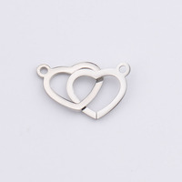 Pendentif Coran en Acier Inoxydable Cœur Islamique Abordable Dina Wholesale, Breloques de Bijoux DIY Idéales pour les Occasions Festives