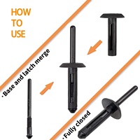 Lot de 150 attaches pour voiture de tailles variées, ensemble mixte, attaches en plastique durables