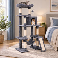 Arbre à chat multi-niveaux en sisal, type hamac, populaire en usine