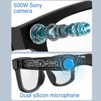 Lunettes Intelligentes avec Caméra HD 1080p AIMB Max, Traduction IA, Enregistrement Vidéo, Voix pour Musique et Appels, Lunettes de Soleil Connectées
