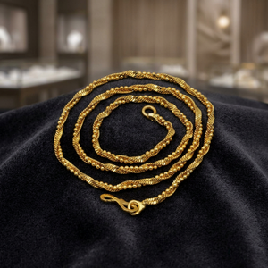 Collares de Cadena Trenzada Chapados en Oro de 14K, 18K y 24K al por Mayor, Cadenas de Moda con Diseño Moderno y Estilo Trenzado - Product Image 6