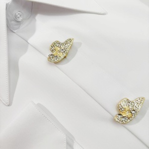 2025 mới cao cấp thanh lịch nút quần áo trang trí Bìa Chất lượng cao Thiết kế mũ lấp lánh kim cương phụ kiện quần áo - Product Image 5