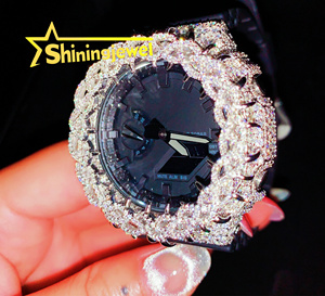 Nhà Sản Xuất Ban Đầu Ga2100 Thiết Kế Gai Buss Xuống Đồng Hồ Bezel Bộ Sưu Tập Tùy Chỉnh Thực Xuất Buss Xuống Trường Hợp Đồng Hồ Ban Nhạc Hip Hop - Product Image 4