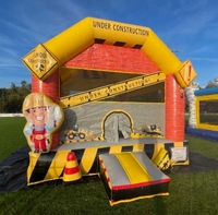 Nouveau Château Gonflable d'Extérieur Série Espace Lune en PVC pour 12 Personnes, Trampoline Astronaute de Jardin, Certifié CE