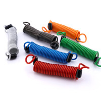 Cordon de sécurité professionnel en spirale élastique de 1 à 3 m, en alliage d'acier inoxydable AISI durable, pour outils sécurisés