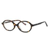 Lunettes de lecture ovales en acétate HL56076 à motif rayé, légères, unisexe, largeur de lentille 52 mm, pour usage quotidien