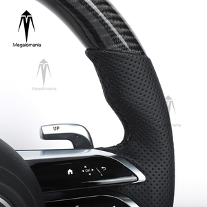 Volant en fibre de carbone compatible avec <span class=keywords><strong>Mercedes</strong></span> Benz W206 W463 W218 W212 W205 W204 W222 W221 W223 W213 GTS <span class=keywords><strong>GLA</strong></span> GLB GLC GLE GLS C63 - Product Image 4