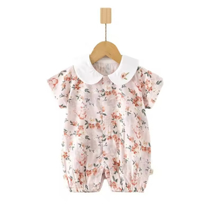 Ventes chaudes, vêtements pour bébés nouveau-nés unisexes, garçon et fille, combinaison courte à manches courtes - Product Image 2