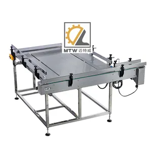 MTW HDPE & plastic motor oil automatic bottle feeding conveyor table with good performance