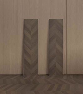 Revêtement de sol en vinyle de luxe écologique, résistant à l'usure, antidérapant, motif <span class=keywords><strong>chevron</strong></span>, 5 mm, SPC, système de clic, pour écoles - Product Image 3