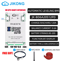 JKBMS JK-BD6A20S12PD PCBA d'alimentation BMS intelligent 8S-20S 120A 0.6A Équilibrage actif LiFePO4 Li-ion LTO Bornes à vis OEM Stockage d'énergie