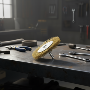 Cepillo de alambre Ttake de 100x10 mm, acero inoxidable, vástago de 6 mm, 4500 RPM - Product Image 3