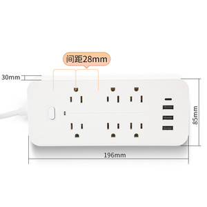 สำหรับ wonplug สายต่อขยายในร่ม6ช่อง <span class=keywords><strong>Type</strong></span> <span class=keywords><strong>B</strong></span> สำหรับ <span class=keywords><strong>USB</strong></span> Canada 3 <span class=keywords><strong>USB</strong></span> 1 <span class=keywords><strong>Type</strong></span> C สายไฟ10A 3USB 1 <span class=keywords><strong>Type</strong></span> C 6 Extender" - Product Image 1