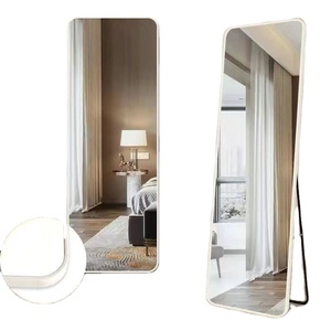 Moderne Home Ins Stijl Full-Length Glazen Make-Up Wandspiegel Stijlvolle Stereo-Aansluiting Voor Slaapkamer En Slaapzaal - Product Image 1