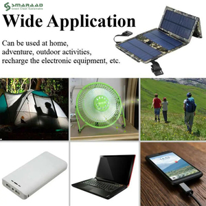 SMARAAD Mini Zonnepanelen 60W 50W 30W Buiten Waterproof Oplaadbare USB <span class=keywords><strong>5V</strong></span> Oplader Draagbare Opvouwbare Zonnepanelen - Product Image 5