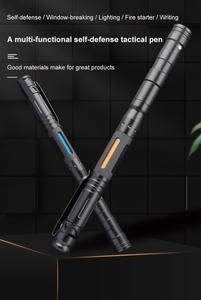 Herramienta Multiusos 9 en 1 EDC con Mecanismo <span class=keywords><strong>de</strong></span> Cerrojo Deslizante, Silbato, Encendedor, Rompecristales, Herramienta <span class=keywords><strong>de</strong></span> Autodefensa, Bolígrafo Táctico con Caja - Product Image 2